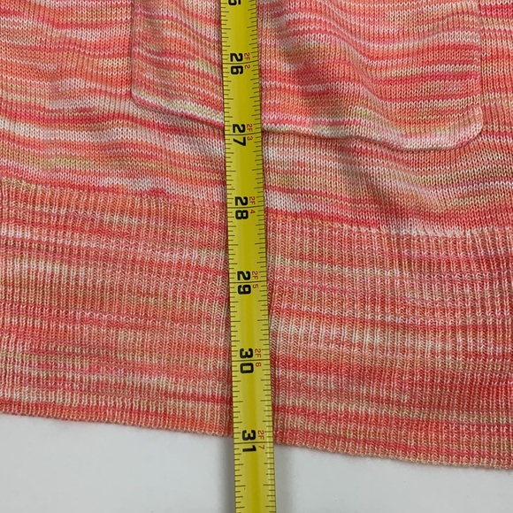 Torrid pink coral spacedye boyfriend cardigan Size 1X Heather button up New NWT - Picture 12 of 15